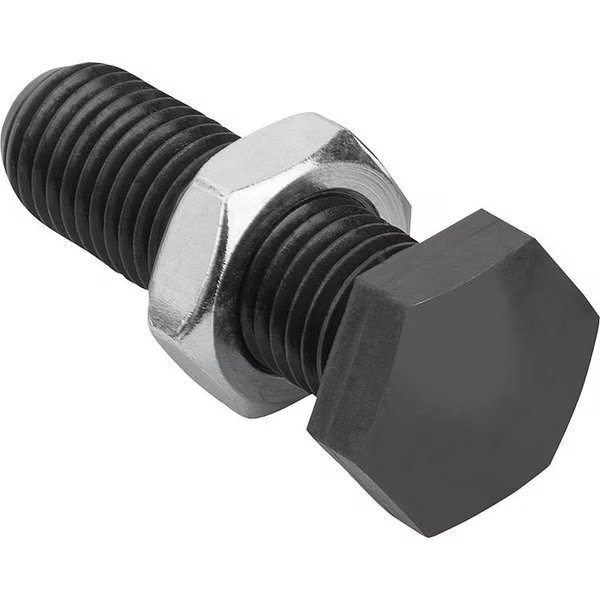 M8-1.25 x 45 mm Hex Machine Screw, Zinc Plated Steel, Kipp, Mfr#: K1200.20845